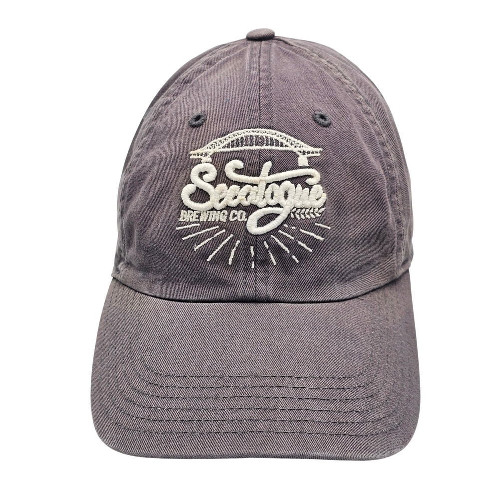 Secatogue Brewing Co Richardson 320 Hat Adjustable Gray NY Craft Beer Dad Cap‎